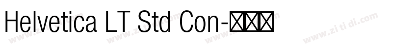 Helvetica LT Std Con字体转换